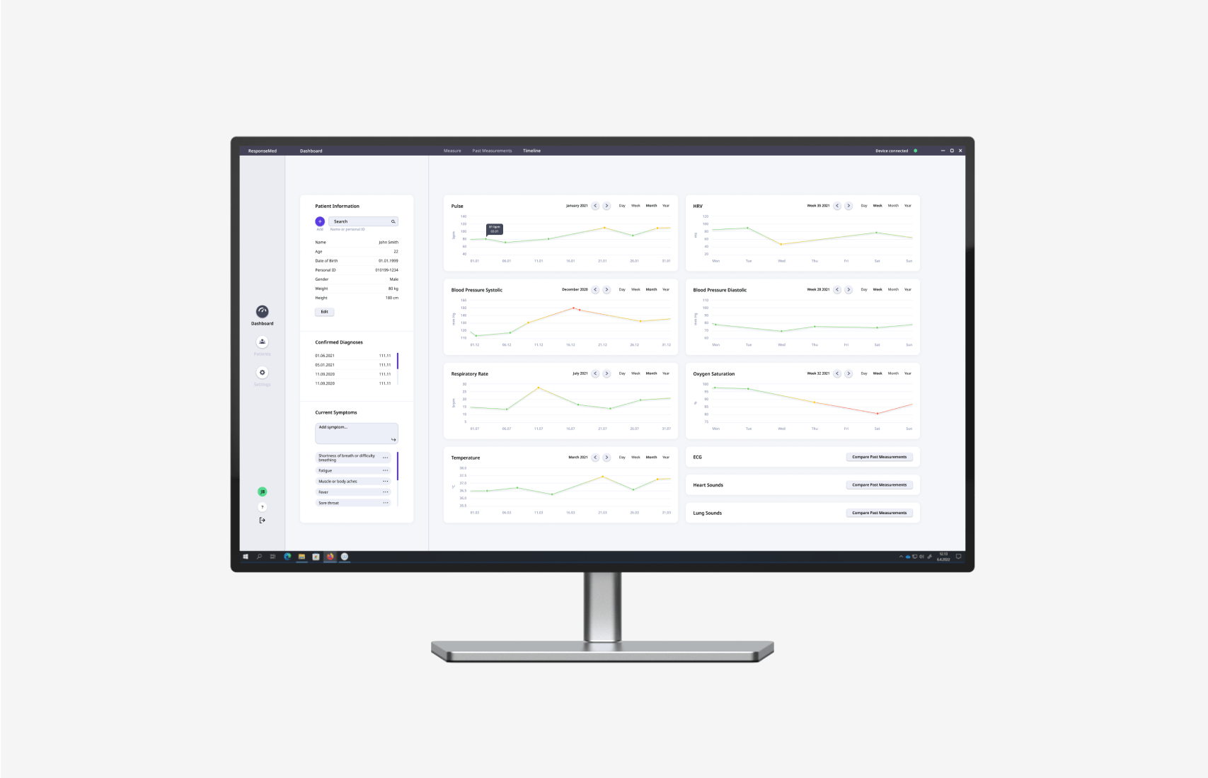 Response medical desktop application